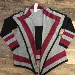 ❌SOLD❌Color block cascading cardigan